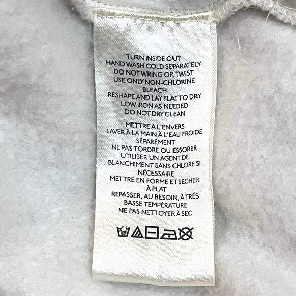 Anthropologie Maeve Embellished Collar Pullover Sweatshirt Light Sand S - Picture 8 of 10